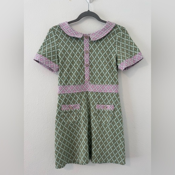 Hannah Banana Tween Girl’s Fun Abstract Geometric Print Dress Mod Preppy Sz 14 - Picture 1 of 7